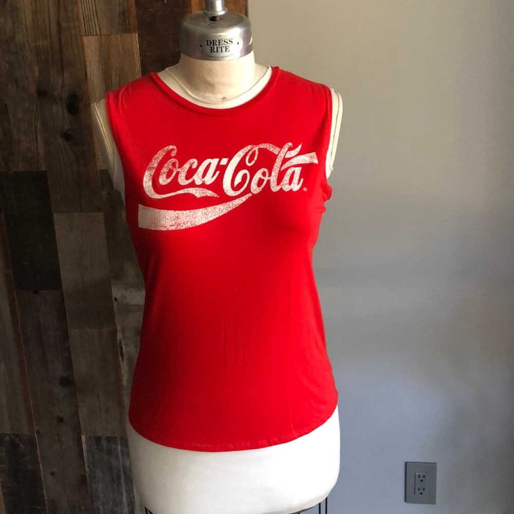 Coca Cola Red Tee Shirt Muscle Tee Shirt